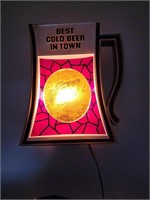 Best Cold Beer In Town lighted sign