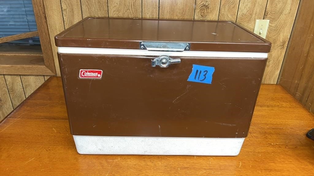 Brown Coleman cooler