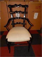 10 Jonathan Charles Black Yoke Ladderback Chairs