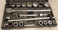 PITTSBURGH JUMBO SOCKET SET, 3/4" DRIVE