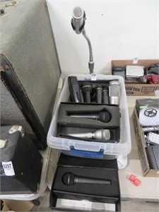 microphones, holders, stand