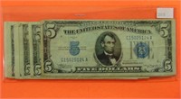 $5 Silver Certificates (9)