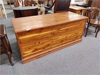 5 Ft long x 26" tall Cedar Chest,top needs repair