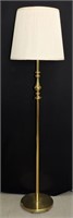 Brass Floor Lamp w Shade 61"h