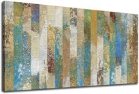 Abstract Canvas Wall Art Print - 24"x48"