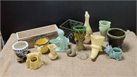 Hull pottery, misc decorative ceramic vases,
