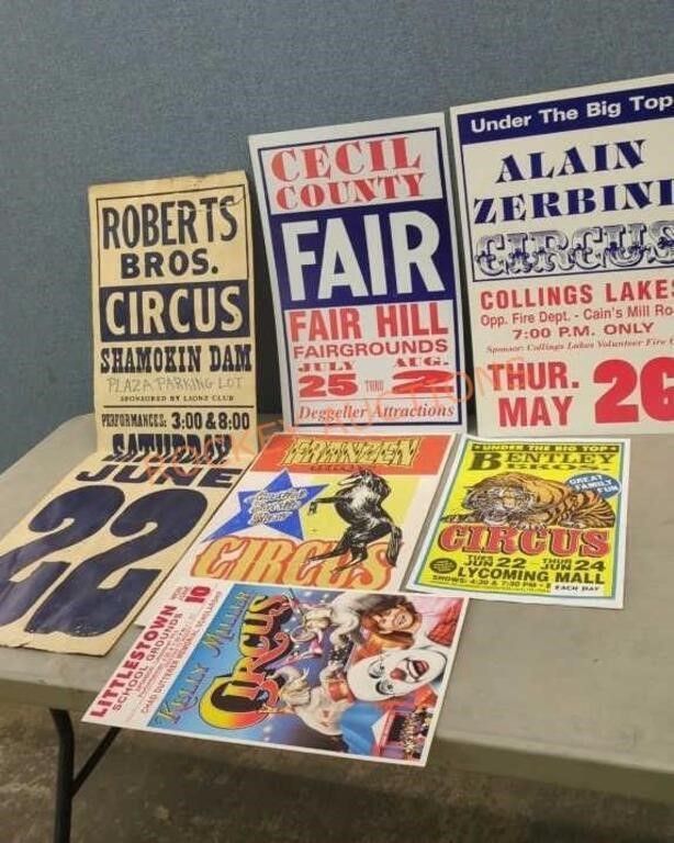 Lot of Fair / Circus Posters