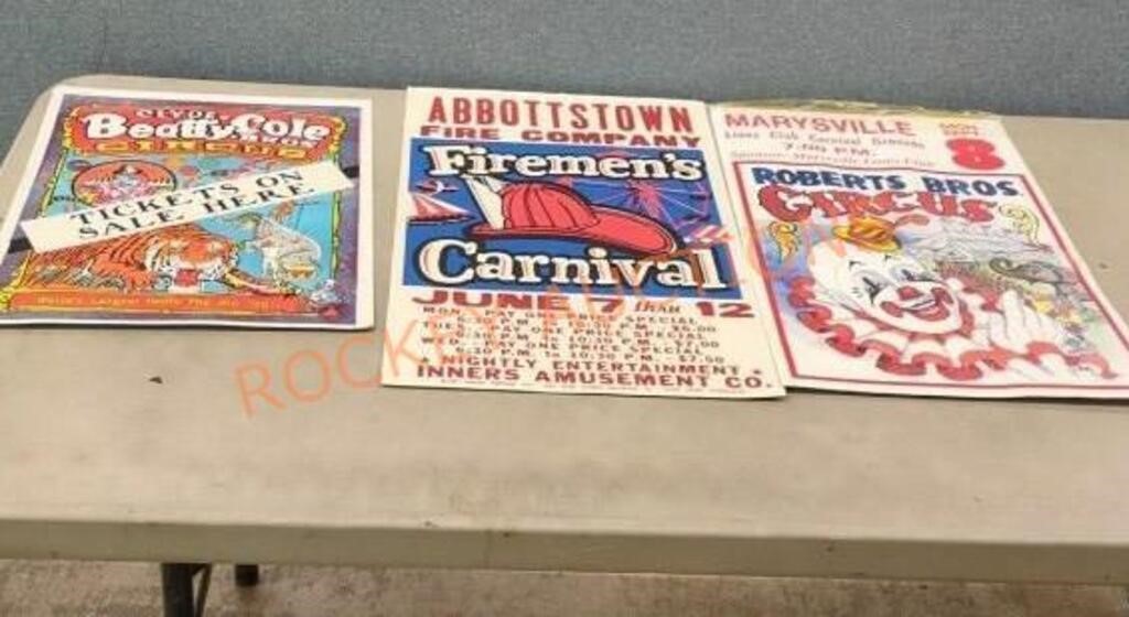Lot of  Carnival / Circus Posters