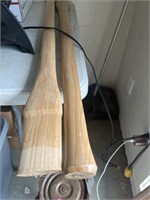 Two new ax handles, 36 inches long