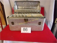 Vintage Aluminum Fishing Tackle Box