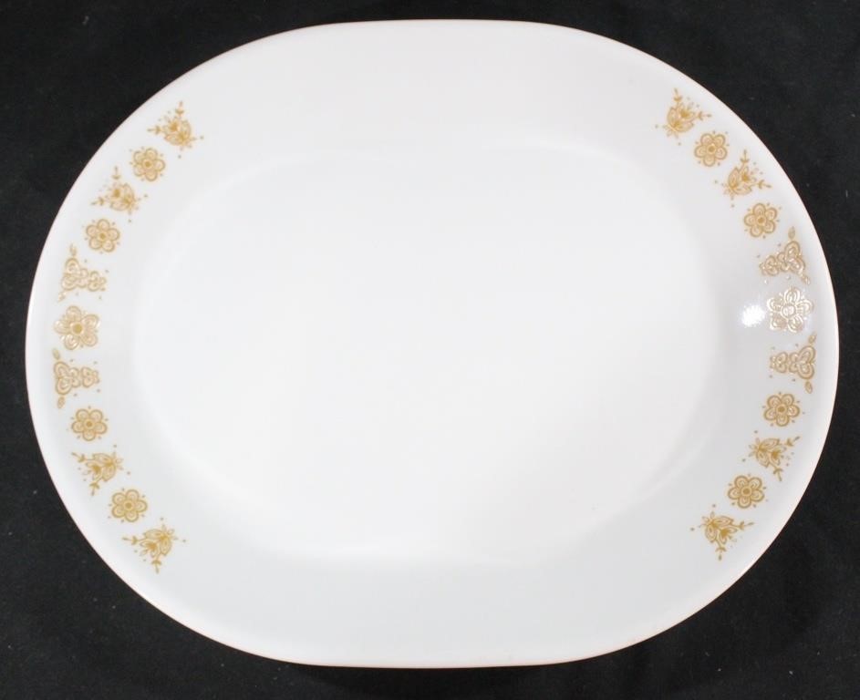 Buttefly Gold Corelle Platter