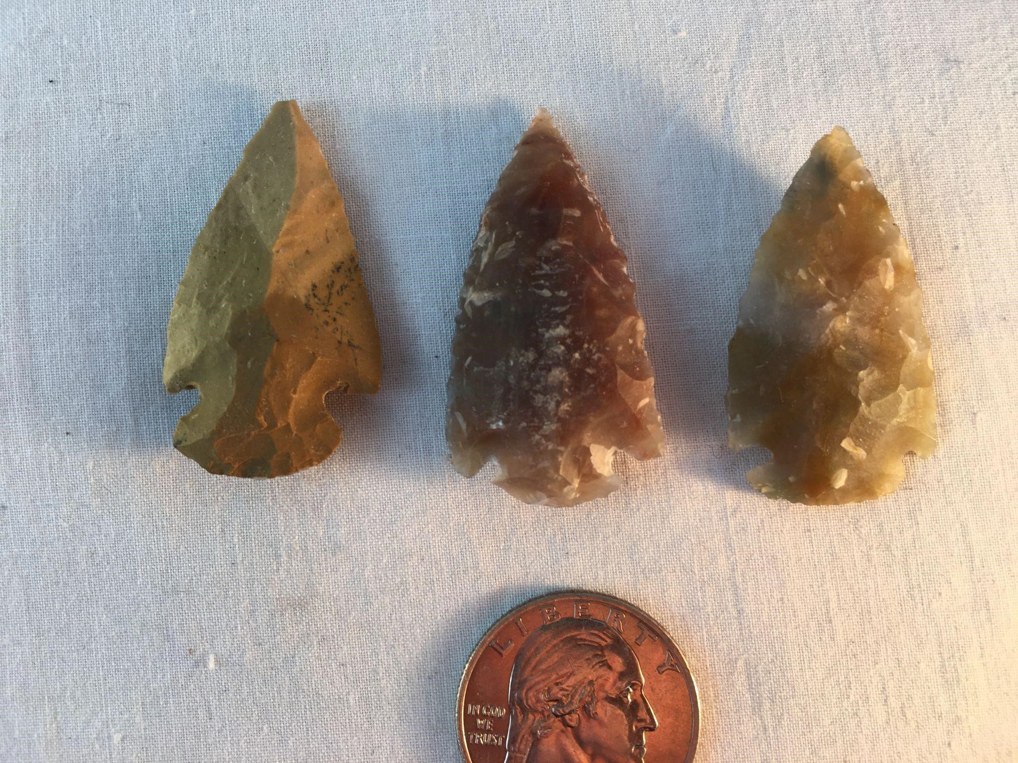 Beautiful Native Arrowheads Lot