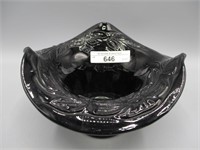 Fenton ebony Rose Spray tri-corner hat 1930's