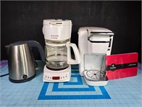 Keurig, coffee pot & electric kettle
