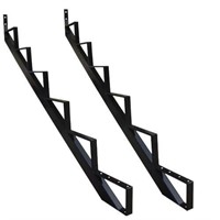 MTB Black Steel Stair Riser with 1/2/3/4/5/6/7