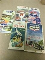 vintage maps Mobil Standard Texaco