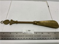 Vintage Solid Brass Shoe Horn