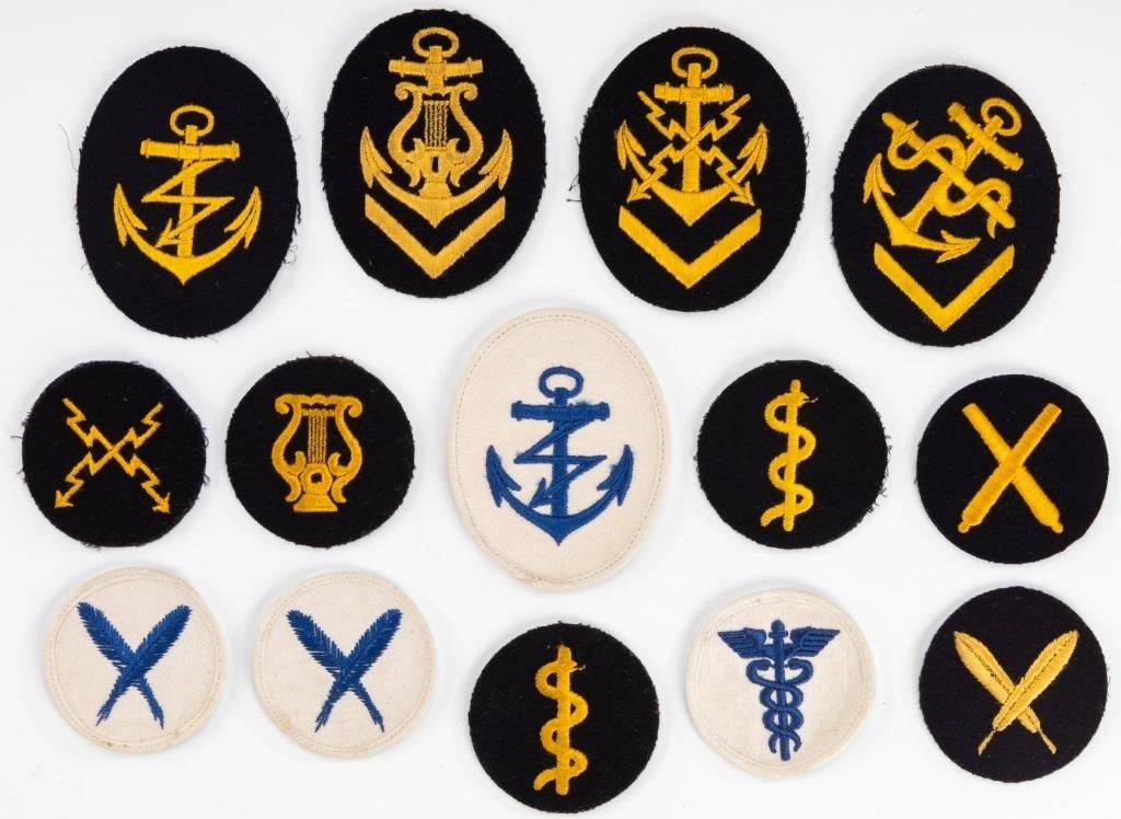 Lot of Kriegsmarine Sleeve Trade Patches