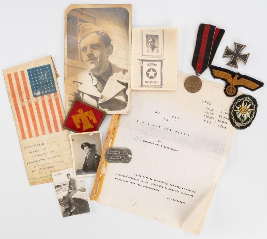 U.S. Soldier Souvenir Grouping