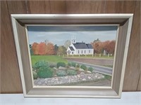 Old Lower Coverdale Baptist Church Oil Painting