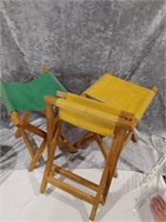 Canvas Camp Chairs set of 3