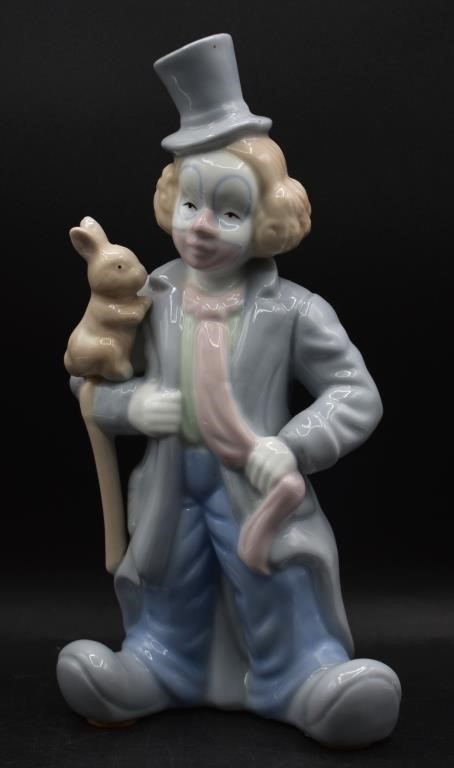 Albert Prince Porcelain Clown w/ Rabbit