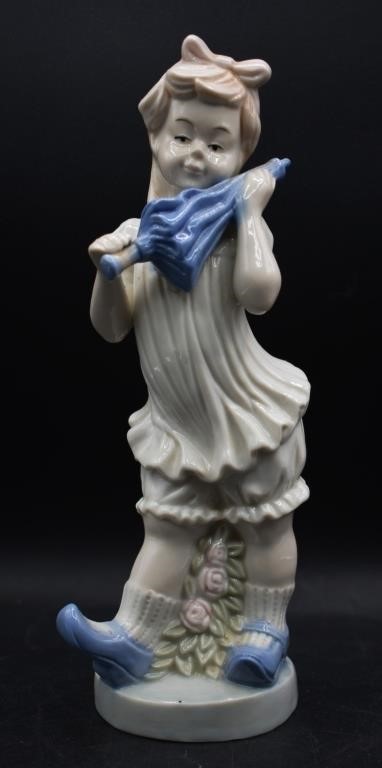 Morrison Porcelain Figure of a Girl w/ Umbrella