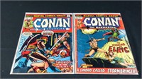 To Conan the barbarian comic books