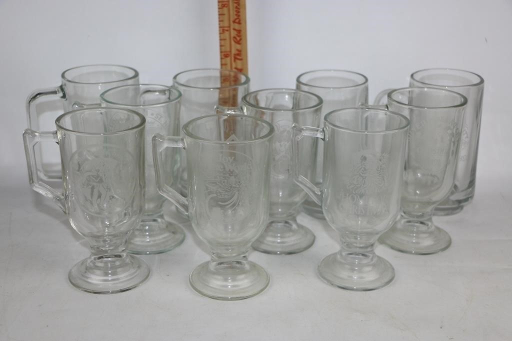 10 Silver Dollar City Christian Themed Glasses