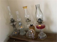 Oil Lamp Assortment And Lamp Oil