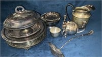 Large Lot of Silver Plate And Pweter.
