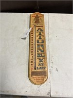 OLD ADVERTISING THERMOMETER