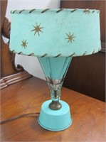 Mid Century Modern Aqua Table Lamp