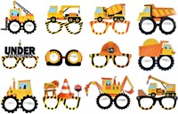 12 Pcs Construction Style Funny Glasses Props