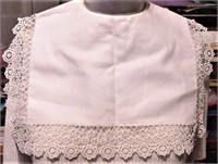VTG WHITE LACE COLLAR BUTTONS & LACE