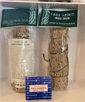 Lot Of Assorted Sage Sticks & Dhoop Cones