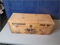 23" × 9" × 9.5"  Wooden Storage Box