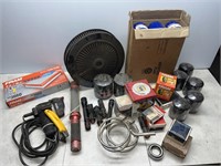 Qty of filters, flashlights, remote control for a