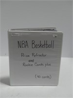 BINDER NBA PRISM REFRACTOR & ROOKIE CARDS PLUS