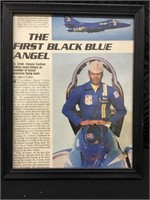 First Black Blue Angel Clipping