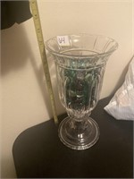 Vase of glass beads