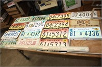 Indiana License Plates, 1994, 95, 96, 2002 & More