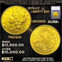 ***Auction Highlight*** 1875-cc Gold Liberty Doubl