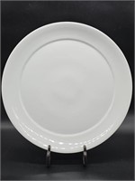 XL 17in Royal White Porcelain Platter, Italy