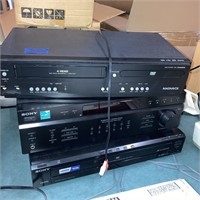 lot of 3- DVD/VCR/Electronics Sony Magnavox