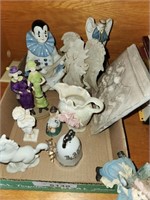 Vintage Ceramic Figurines, Horses, Bells, Clowns &