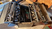 Metal Toolbox with large assortment of tools