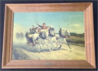 Framed print on board-The Merry Homecoming