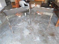 Metal offering tables, 33 X 21X 32