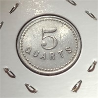R.T.Holland, Jr. Coin Good for 5 Quarts